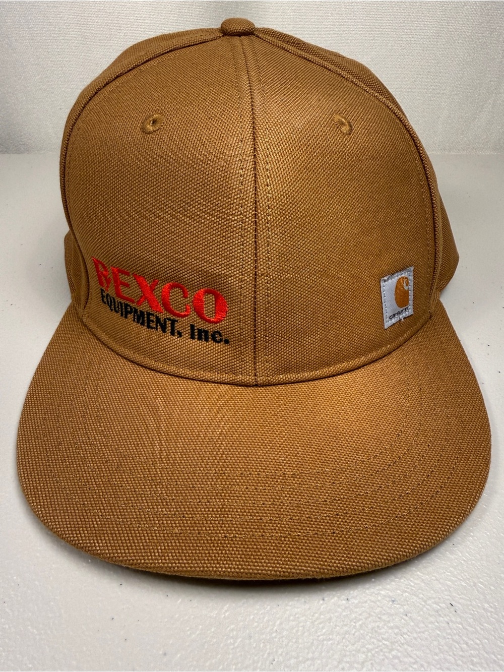 Carhartt Hat Mens Snapback 100141 Canvas Duck Brown Rexco Equipment Trucker Cap